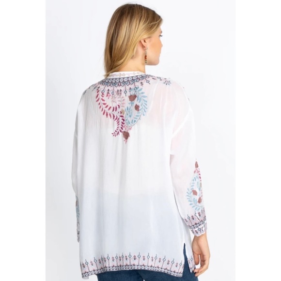 Johnny Was plus-size embroidery tunic - Picture 4 of 5